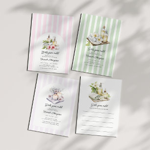 Invitación Chicas Fiestas de Solteras de Spa de Bienestar Mod