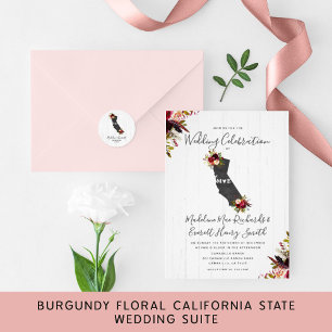 Invitación al Boda magnético ruso del estado de Ca