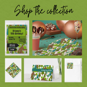 Servilleta De Papel Gracioso pie de página en el Personalizado de Wood