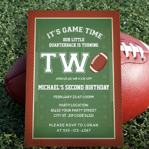Invitación Partido del Segundo Cumpleaños del Fútbol