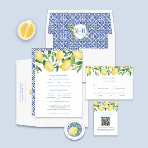 Pegatina Redonda Lemones Positano Bienvenidos A Nuestro Boda Fuera 
