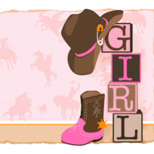 Nota de agradecimiento de Western Cowgirl Baby Sho