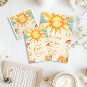 Invitación Sexo Sunshine Neutral Boho Sun