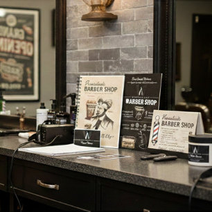 Delantal Razor Barber Salon Ropa de neón amarillo