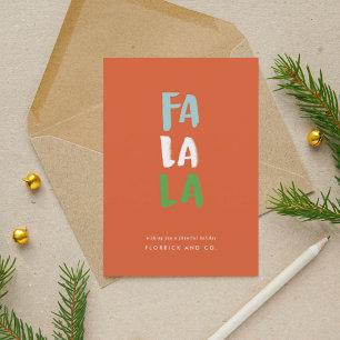 Tarjeta fotográfica Fa La La Holiday