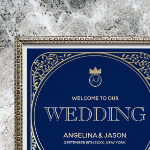 Elegante tarjeta de información de la Marina y el 