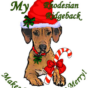 Regalos del navidad de Rhodesian Ridgeback