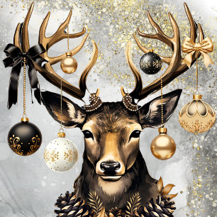 Taza Bicolor Deer de los Navidades de invierno Mug - 15 oz Mug