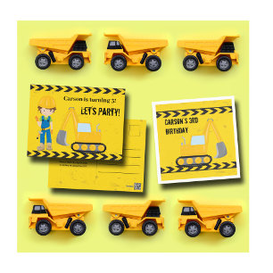 Postal Fiesta de cumpleaños de los niños Personalizados d