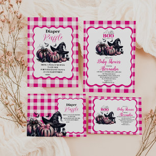 Servilleta De Papel Baby Shower de Halloween rosa