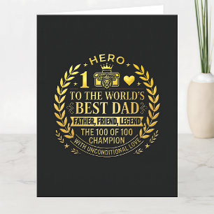 Lazo De Raso Hero to the World's Best Dad / Cinta de regalo