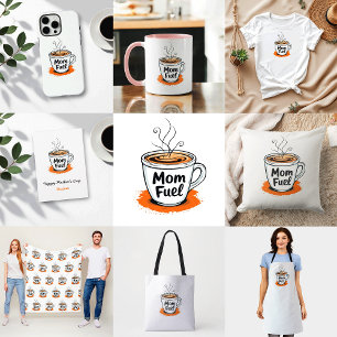 Camiseta Mamá Fuel   Hilarious Coffee Lover Mom