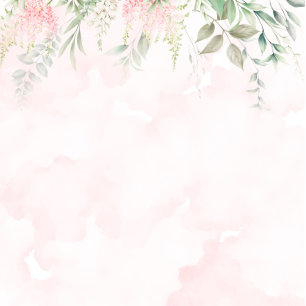 Invitación El rosa y la vegetación de Rubor dejan ducha de Mo