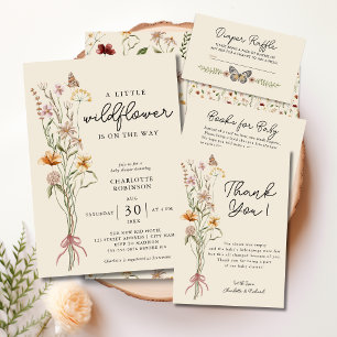 Tarjeta de agradecimiento de Wildflower Boho Flora