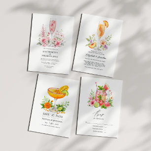 Elegante Tarjeta de Respuesta de Boda Floral Mojit