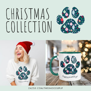 Feliz Pawlidays Suéter de Navidad para Amantes de 