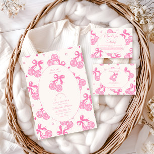 Servilleta De Papel Coquette Cherry en Top Baby Shower