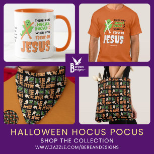 Camiseta Halloween cristiano FOCUS JESUS Hocus Pocus Niños