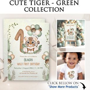 Servilleta De Papel Un niño pequeño y salvaje del tigre
