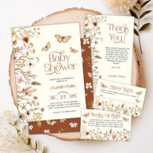 Tarjeta de agradecimiento de Boho Floral Baby Show