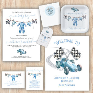 Servilleta De Papel Clothesline Boy Baby Shower
