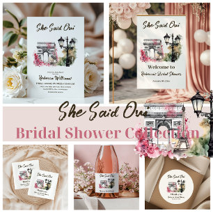 Invitación Dijo Que Oui Paris Bridal Shower Parich Brunch