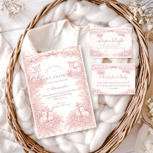 Invitación Baby Shower Bosque de Toile