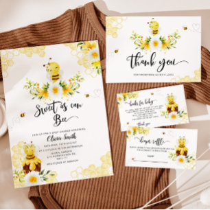 Dulce como puede ser la invitación a la ducha de b