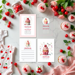 Invitación Cherry On Top Baby Shower