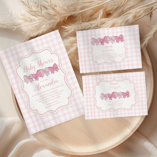 Plato De Papel Baby Shower Chica de color de agua rosada