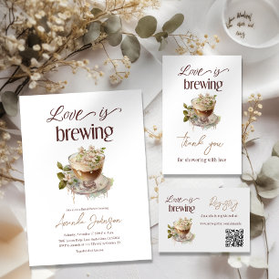 Tarjeta De Agradecimiento Boho Love está preparando un Brunch de Desayuno Nu