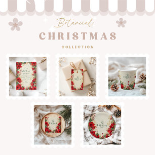 Etiquetas Para Regalos Navidades Rústicos de Festividad Rojo Amaryllis