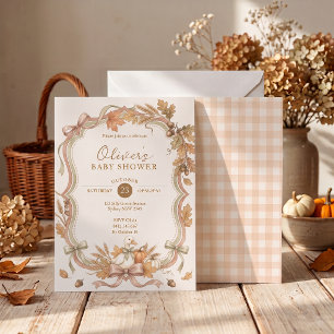 Invitación Fiesta de Bebé Pato con Lazo Coquette