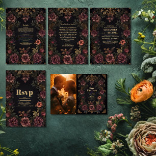 Reserva La Fecha Boda gótico floral de Royal Victorian