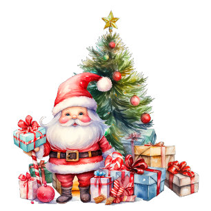 Agradecimiento Tarjeta de felicitación para Navidades de Santa Cl