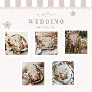 Tarjeta De Confirmación De Asistencia Whimsical Woodland Mushroom Boda