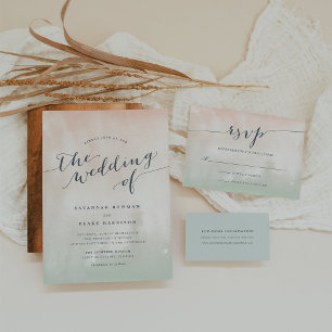 Tarjetas web de Sorbet Boda   Verde pastel