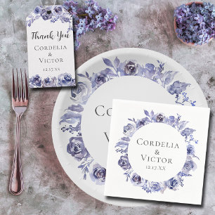 Invitación Elegante Rosa morado floral Círculo Boda de Invier