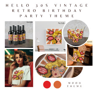 Invitación Hola 30: Noche de diversión para mujer retro 90