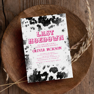 Invitación Fiesta de bachillerato para la impresión de vacas 