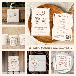 Invitación Espresso Martini Bachelorette