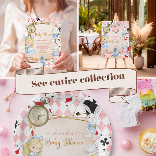 Servilleta De Papel Alicia en Baby Shower de maravillas
