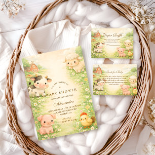Servilleta De Papel Ducha de bebé granja campestre