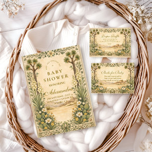Invitación Ducha de Bebé Botánico del Desierto