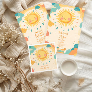 Servilleta De Papel Boho Yellow Sunshine