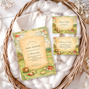 Invitación Fiesta de Bebé de Libro de Cuentos de Béisbol Anti