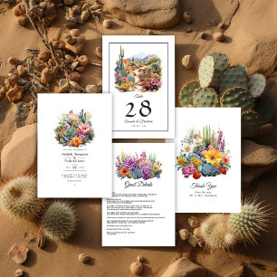 Tarjeta De Agradecimiento Desert Hues Floral Boda