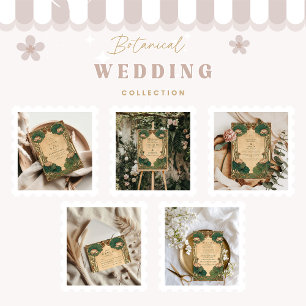 Reserva La Fecha Boda de Art Nouveau Lotus Floral