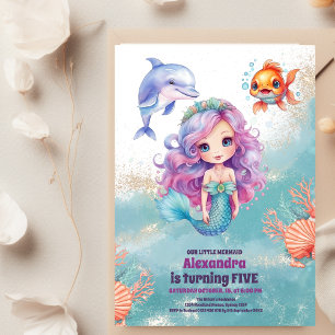 Servilleta De Papel Fiesta de cumpleaños de la sirena mágica