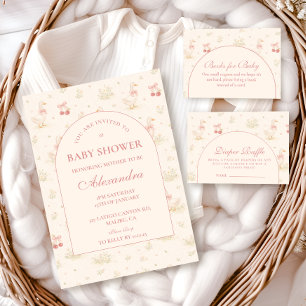 Servilleta De Papel Chupito de Ganso Vintage Baby Shower